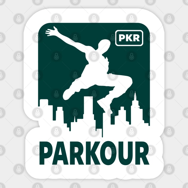 PARKOUR - FREERUNNING - TRACEUR Sticker by Tshirt Samurai